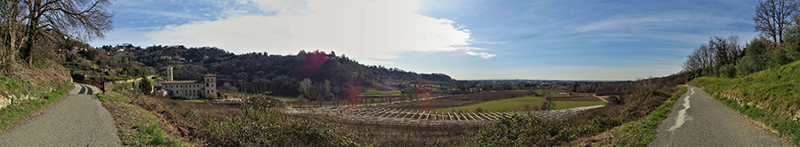 La Valle di Astino vista dalla Via dell'Allegrezza